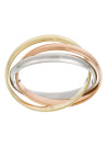 Bague Or tricolore 375/1000