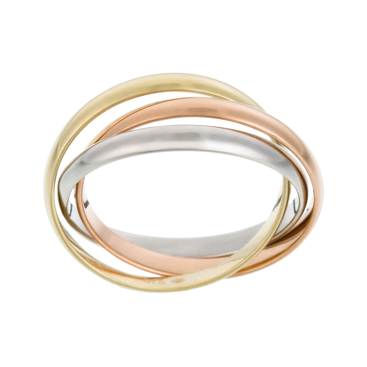Bague "Triomphe" Or tricolore