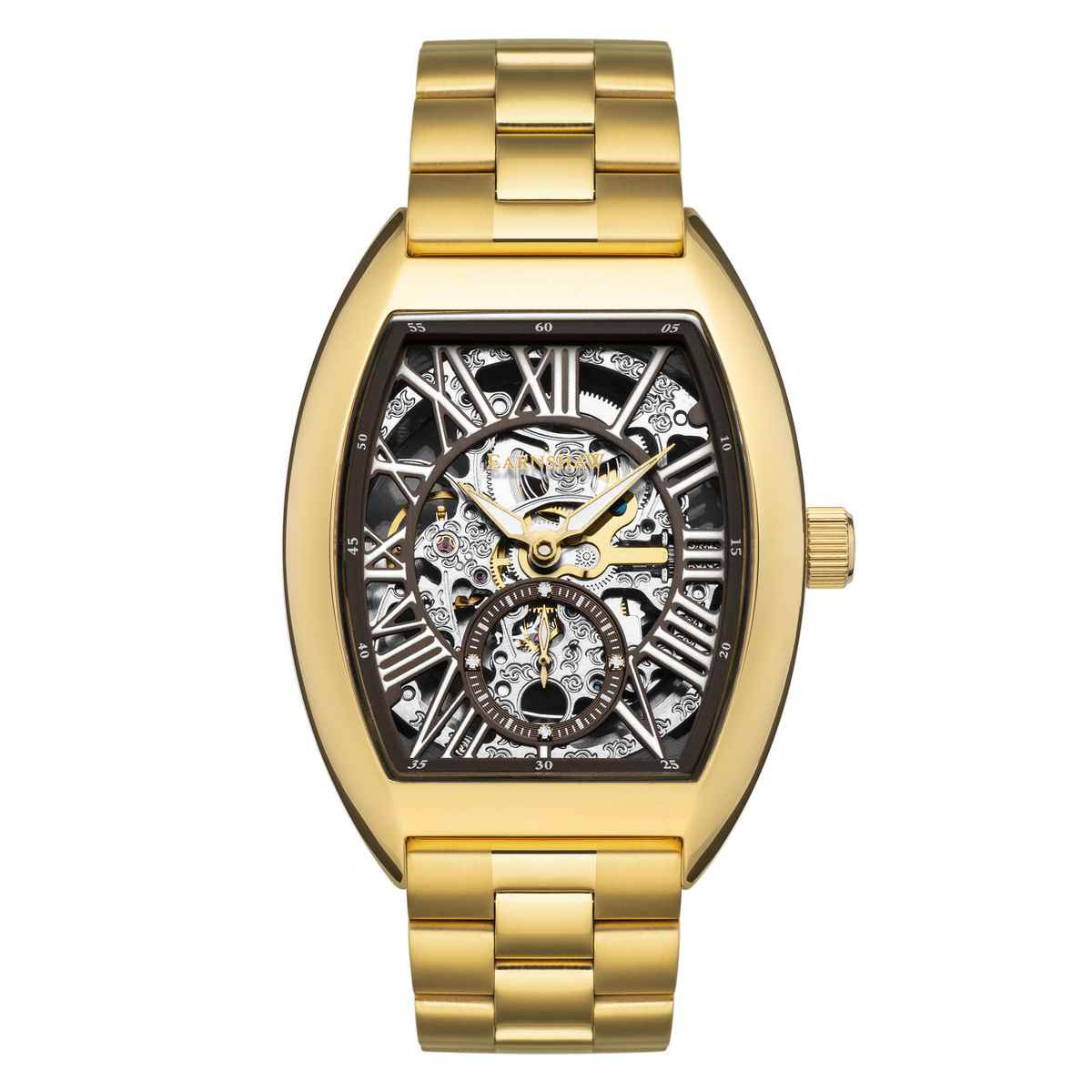 Montre homme Earnshaw CHAPEL ES-8123-44 automatique - cadran marron Coffret montre homme Earnshaw CHAPEL ES-8123-44 automatique - cadran marron