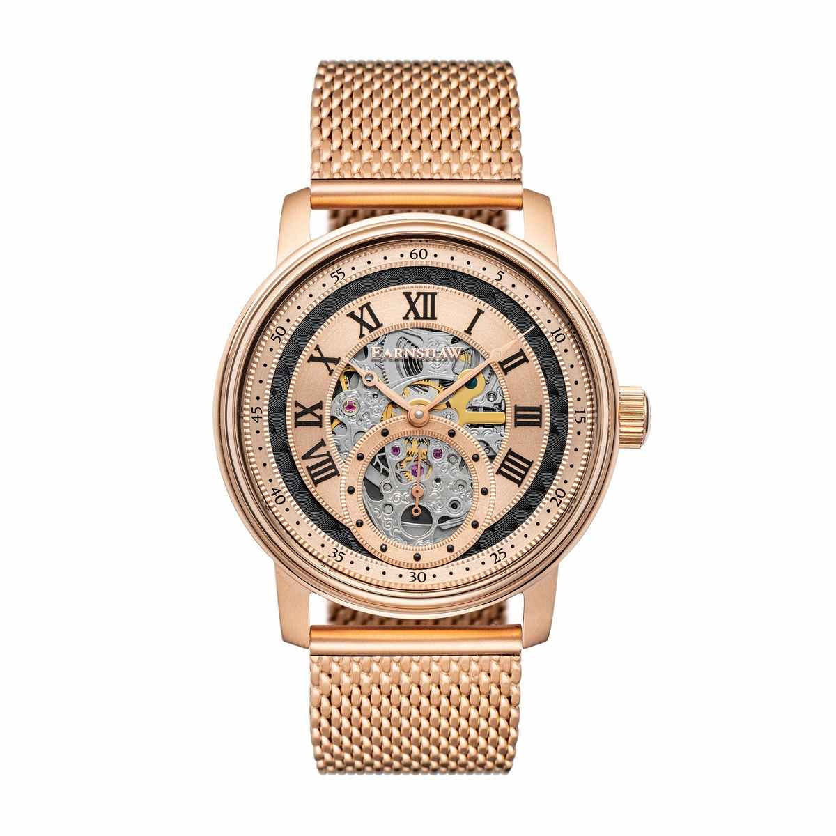 Montre homme Earnshaw DOWNING ES-8119-66 automatique - cadran noir Coffret montre homme Earnshaw DOWNING ES-8119-66 automatique - cadran noir