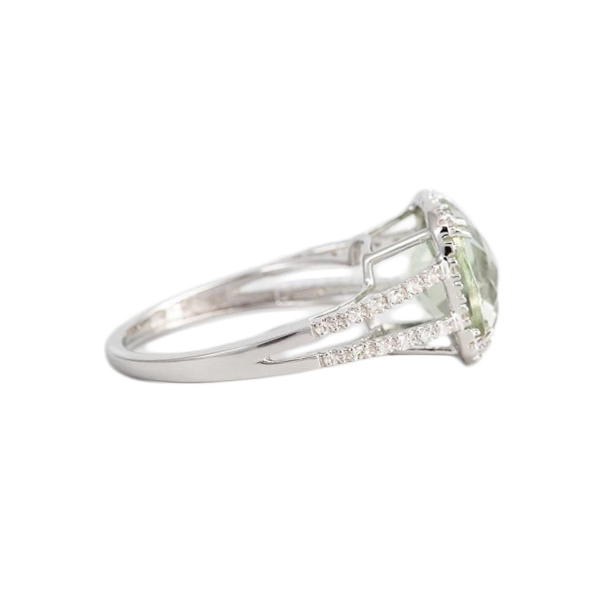 Bague "Bienveillante" Or blanc et Améthyste