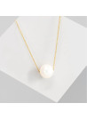 Collier Or Jaune et Zirconium