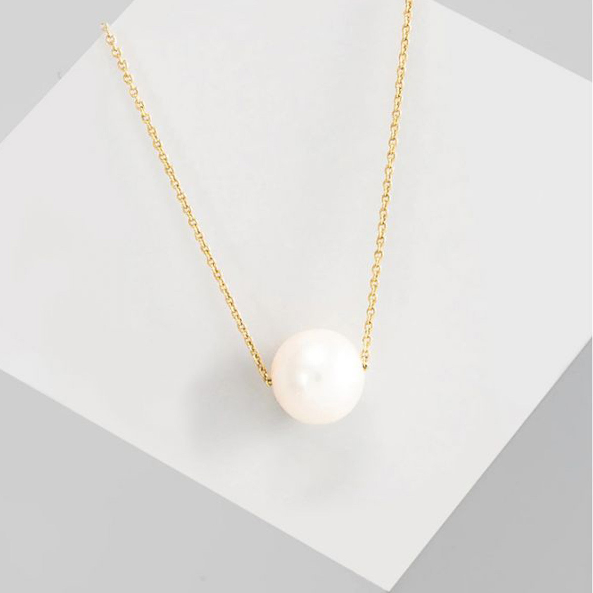 Collier Or Jaune et Zirconium Collier "Nuée" Or jaune