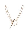 Collier fermoir en T Colomba