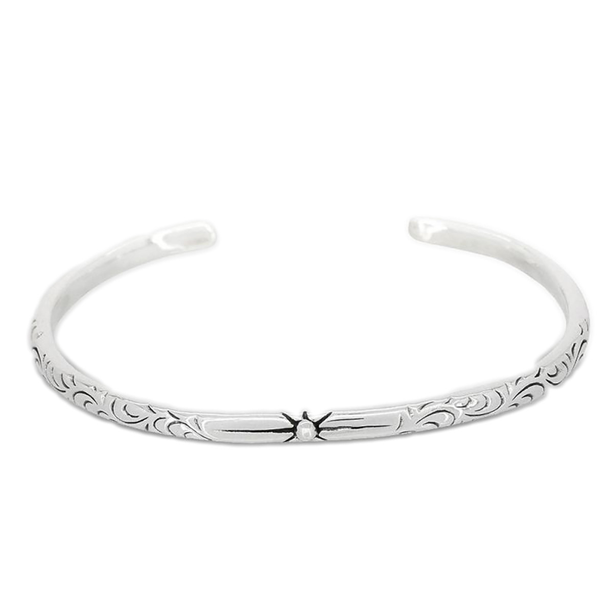 Bracelet jonc Homme en Argent massif 925 Bracelet Homme Argent 925/1000 "Talon"
