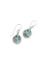 Boucles d'oreilles argent massif et pierre naturelle