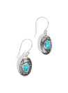 boucle oreille argent pendante