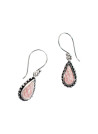 Boucles d'oreilles argent massif et pierre naturelle