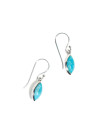Boucles d'oreilles argent massif et pierre naturelle