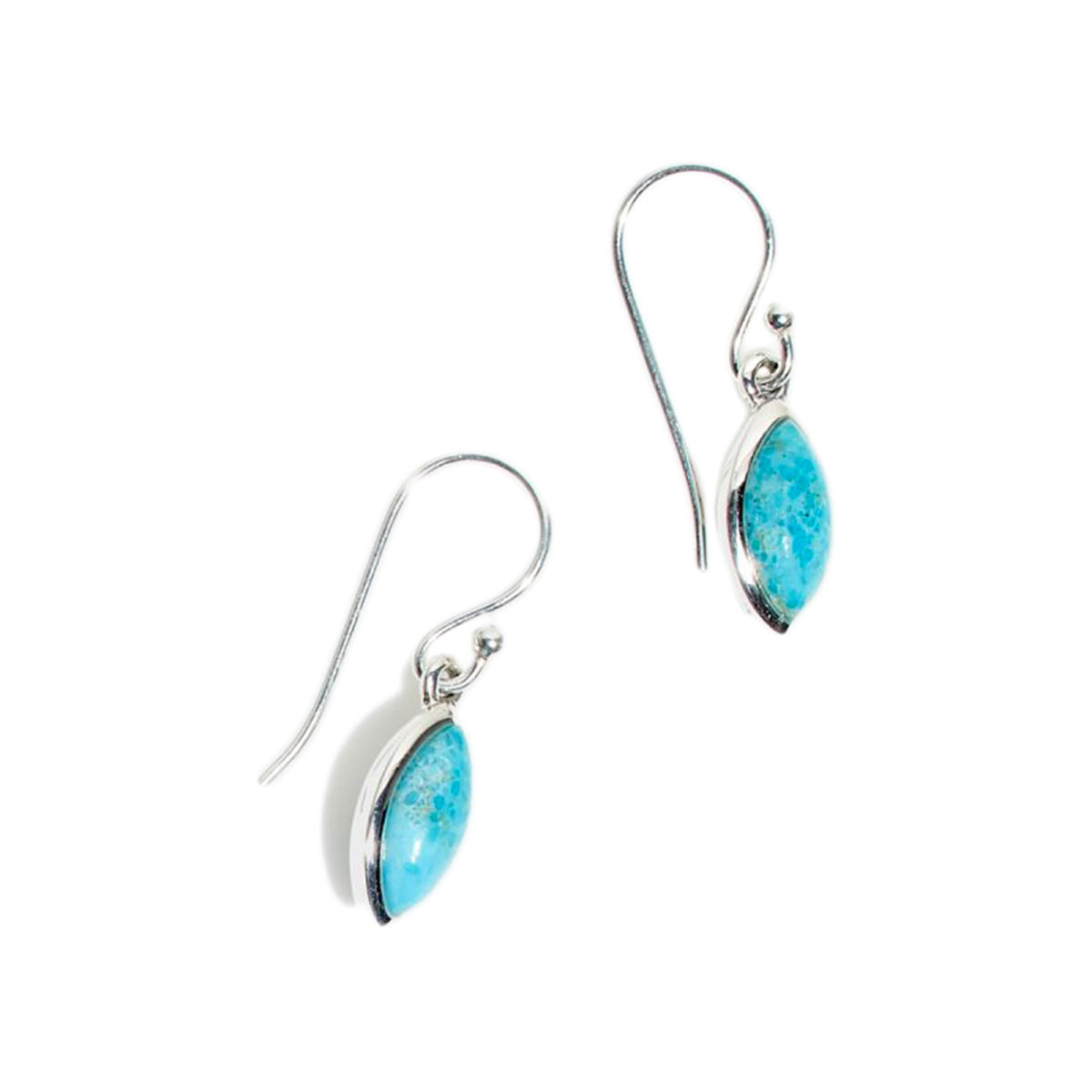 Boucles d'oreilles "Verónica" Turquoise 1,68/2 ct et Argent Massif 925/1000