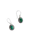 Boucles d'oreilles argent massif et pierre naturelle