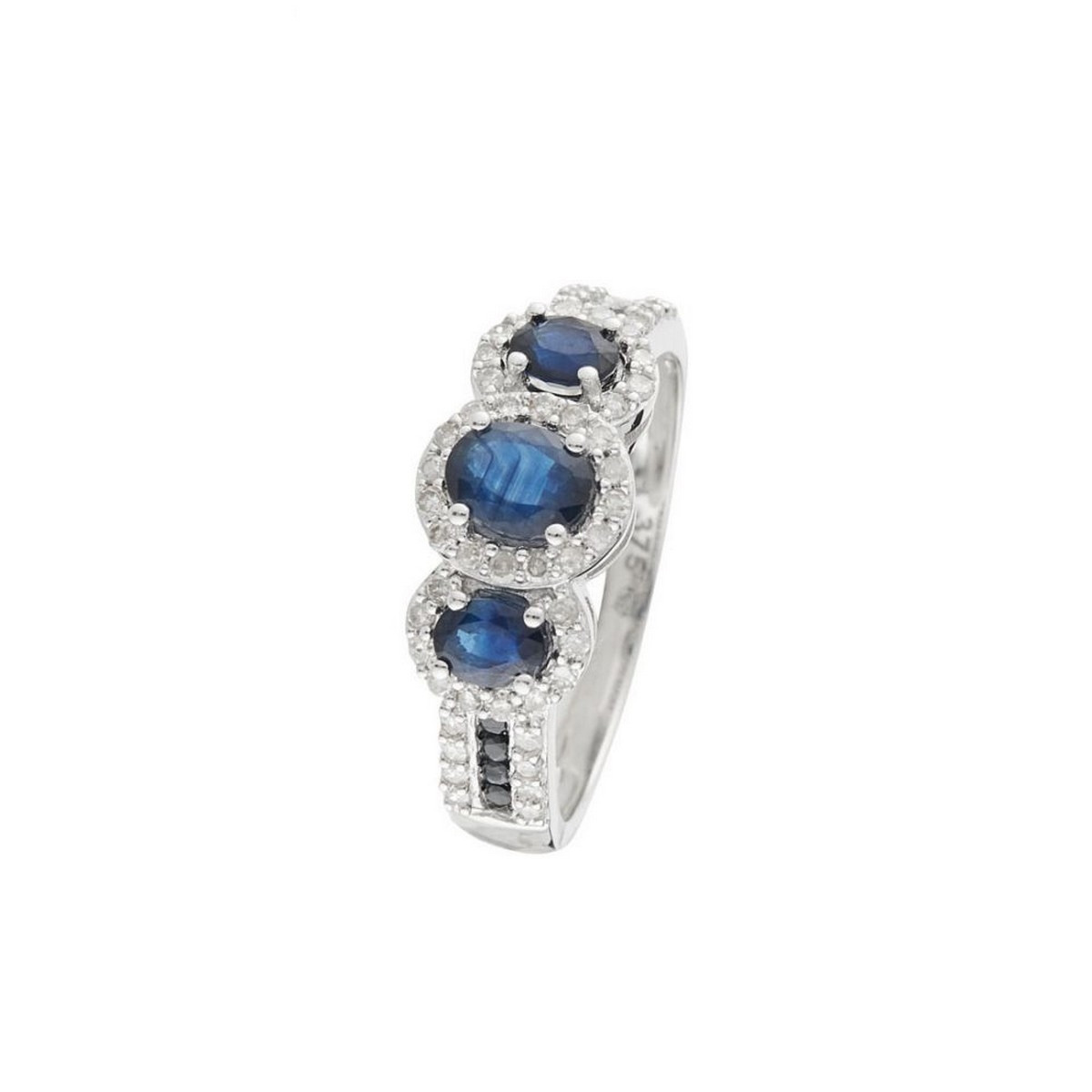 Bague "Cassandre" Or blanc et Saphir