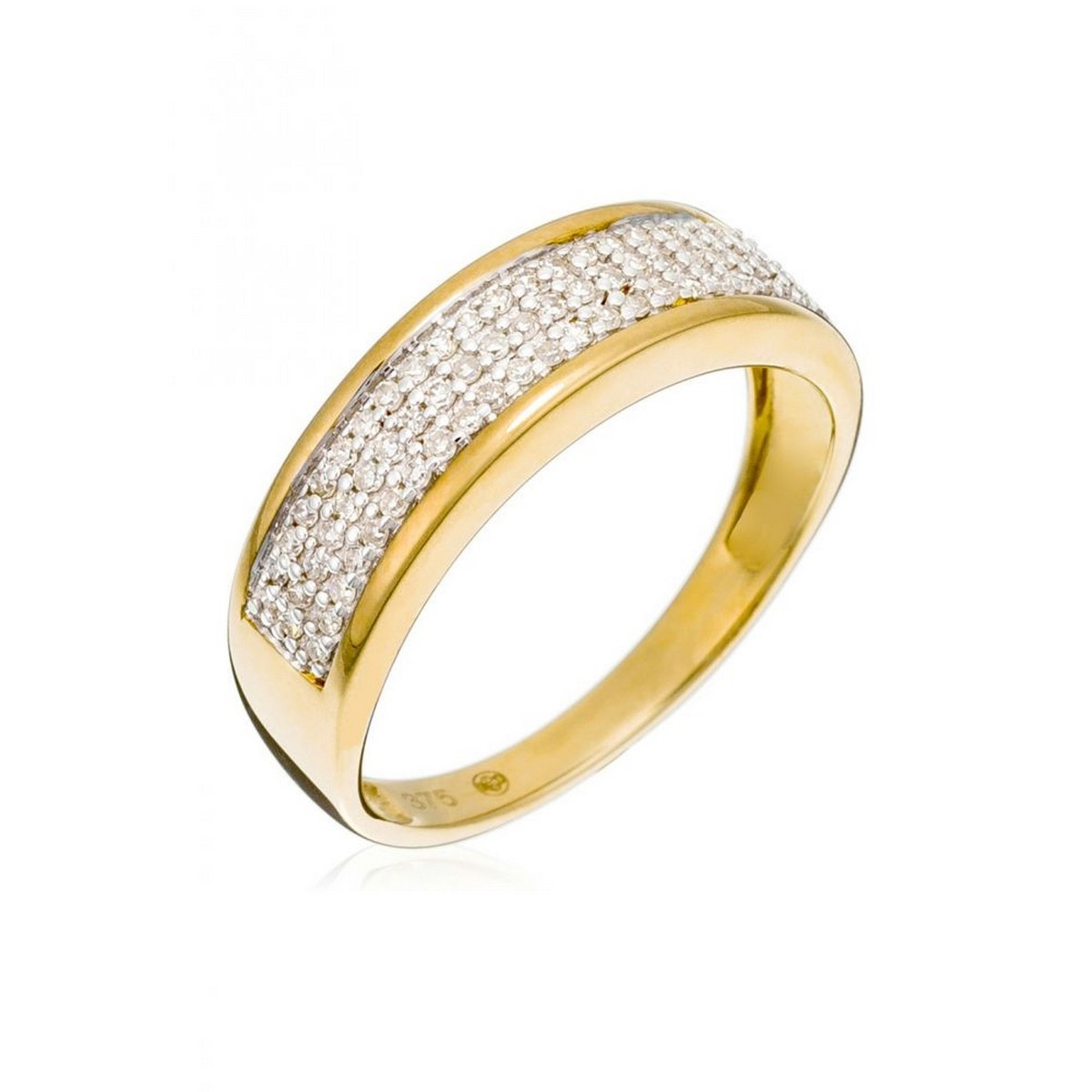 Bague "Joli tour" Or jaune et Diamants