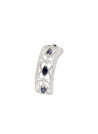 Bague Or Blanc Diamant et Saphir