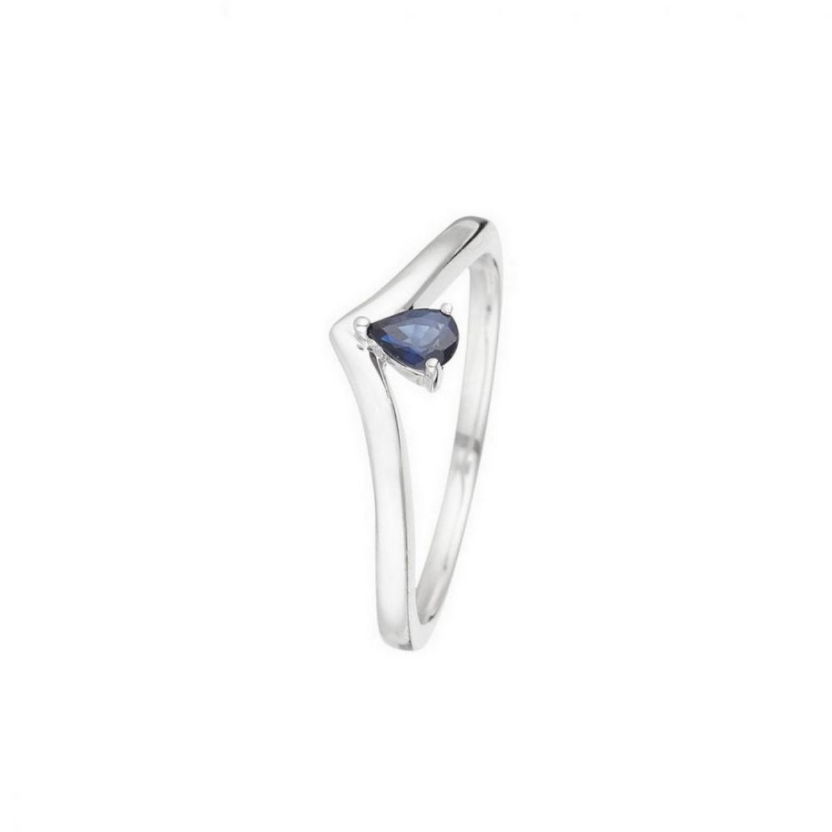 Bague Or Blanc et Saphir Bague "Antira Saphir" Or blanc et Diamants