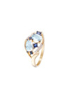 Bague Or Jaune Diamant et Pierre Précieuse