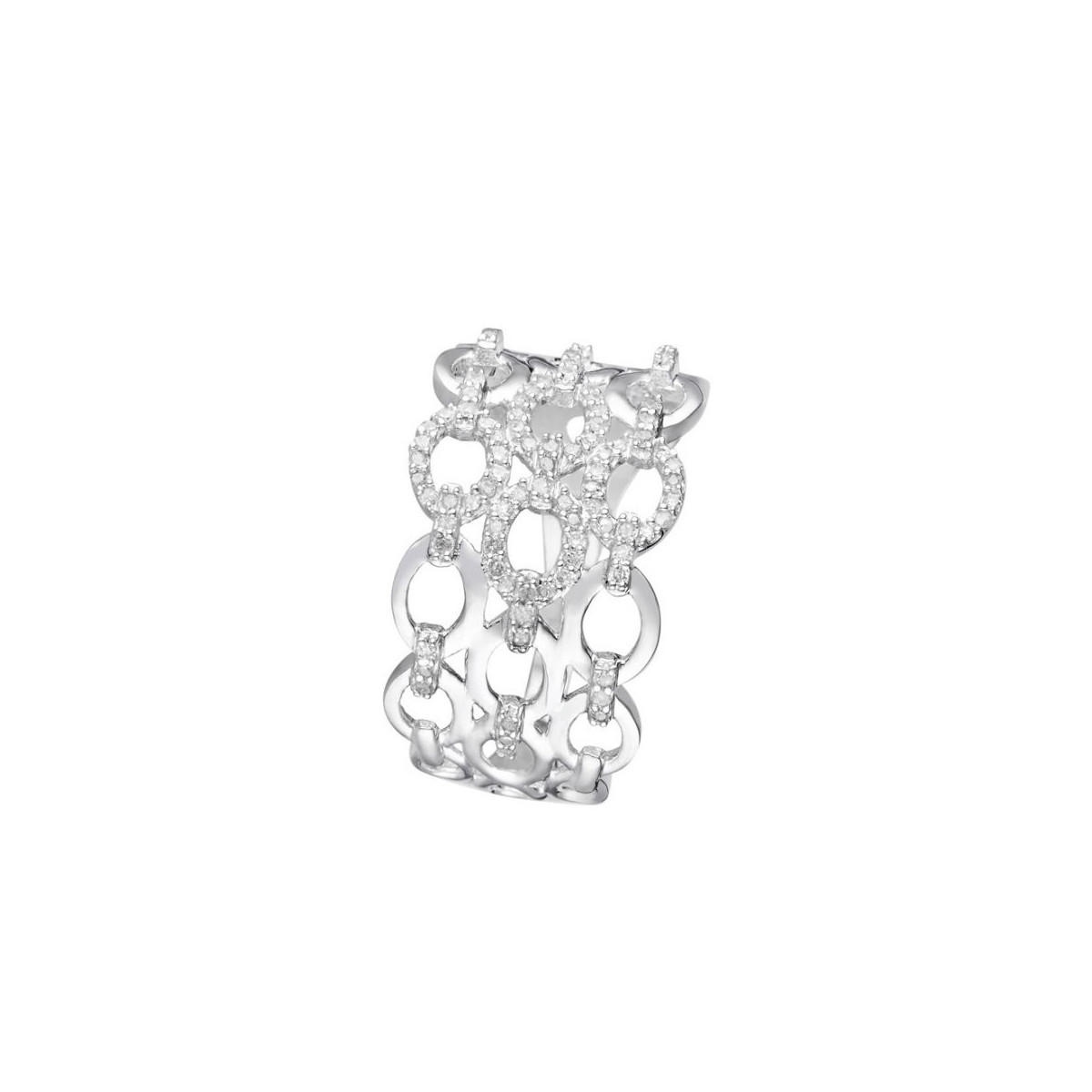 Bague Or Blanc et Diamant Bague " Eléonore" Or blanc et Diamant