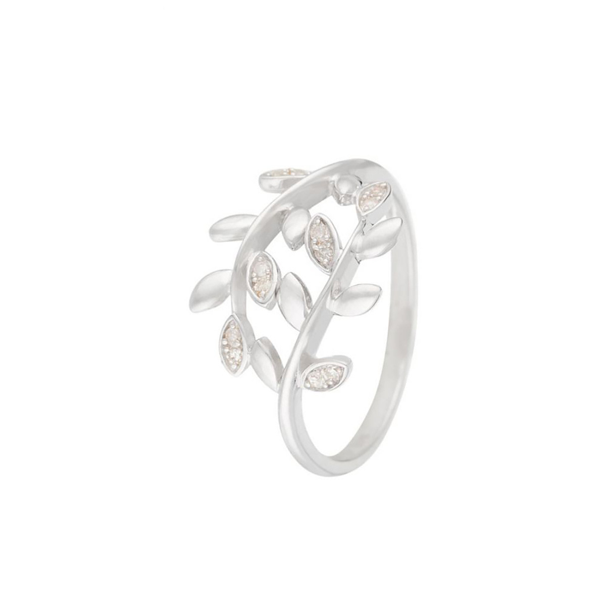 Bague Or Blanc et Diamant Bague "Sanya" Or blanc et Diamants