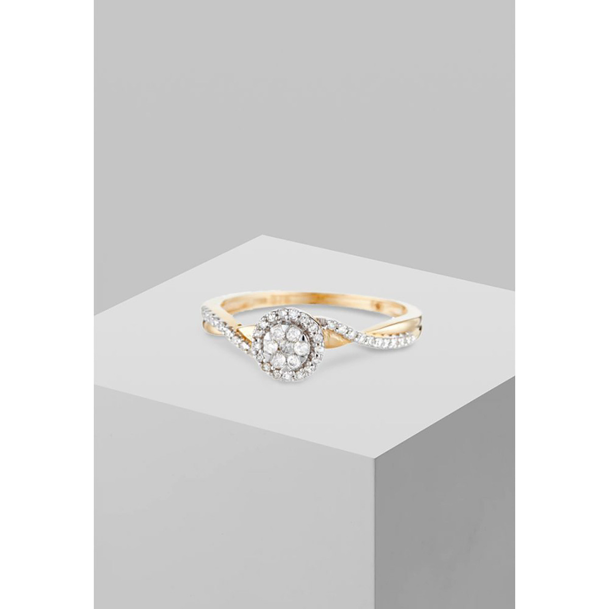 Bague " Coralie" Or jaune et Diamant