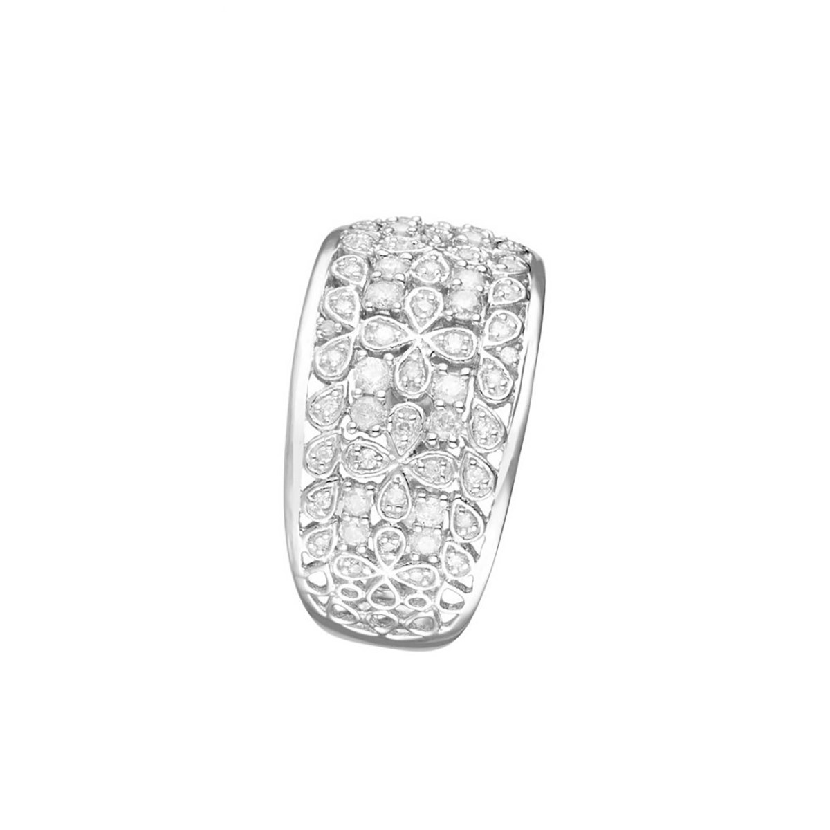 Bague Or Blanc et Diamant Bague " Alix" Or blanc et Diamant