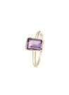 Bague Or Jaune et Améthyste