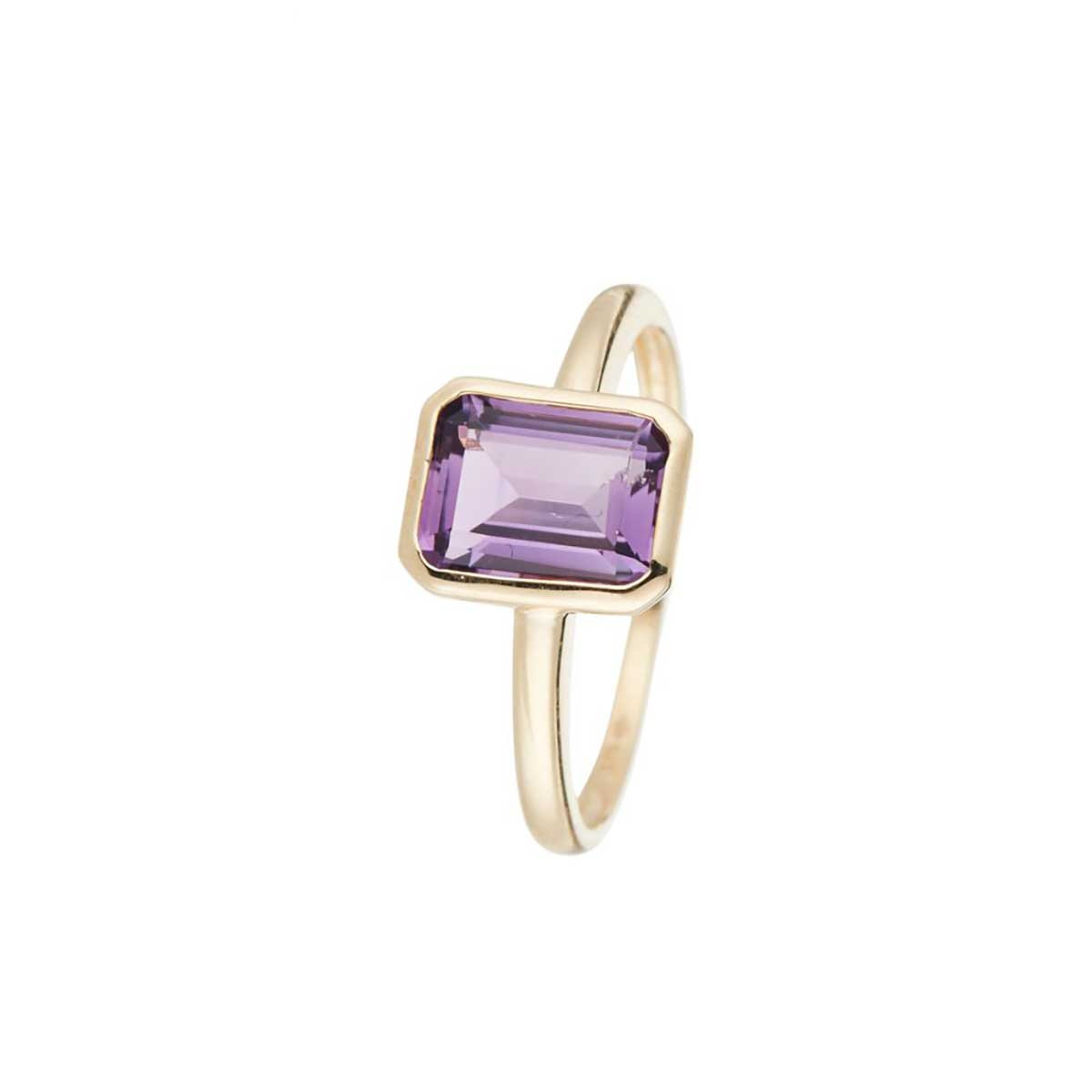 Bague Or Jaune et Améthyste Bague "Adeline" Or jaune et Améthyste