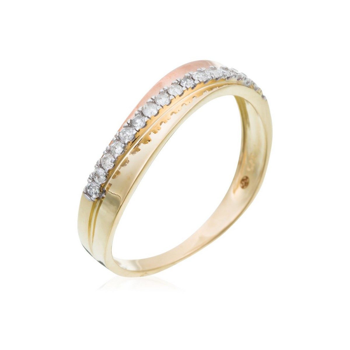 Bague " Émilie" Or bicolore et Diamant
