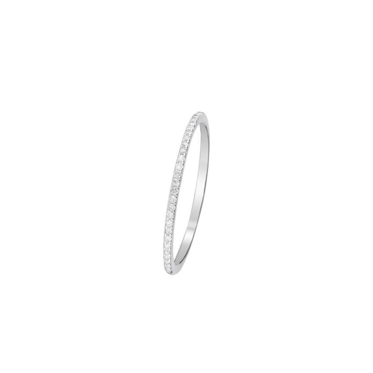 Bague Alliance "Simply you" Or blanc et Diamants