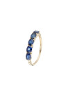 Bague Or Jaune 5 Saphirs