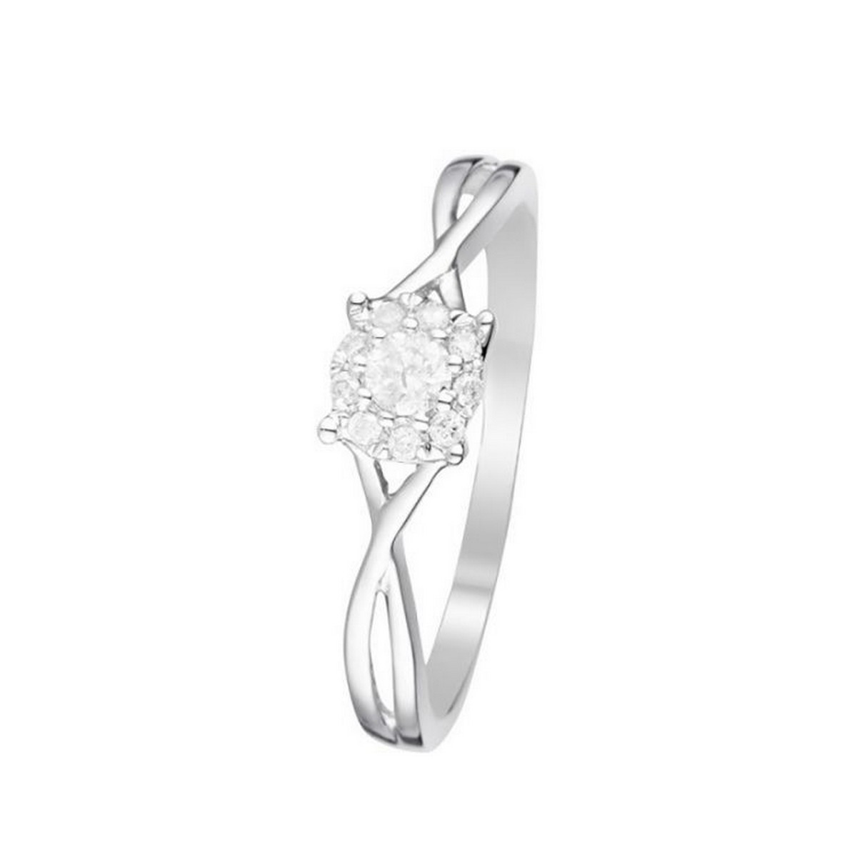Bague Or Blanc et Diamant Bague " Chloé" Or blanc et Diamant