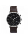 Montre Homme Timex "Waterbury Classic Chrono" Boîter SST 40mm en Acier Cadran Noir  - TW2T28200