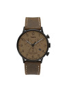 Montre Homme Timex "Waterbury Classic Chrono" Boîter SST 40mm en Acier Gris Foncé Cadran Taupe - TW2T28300