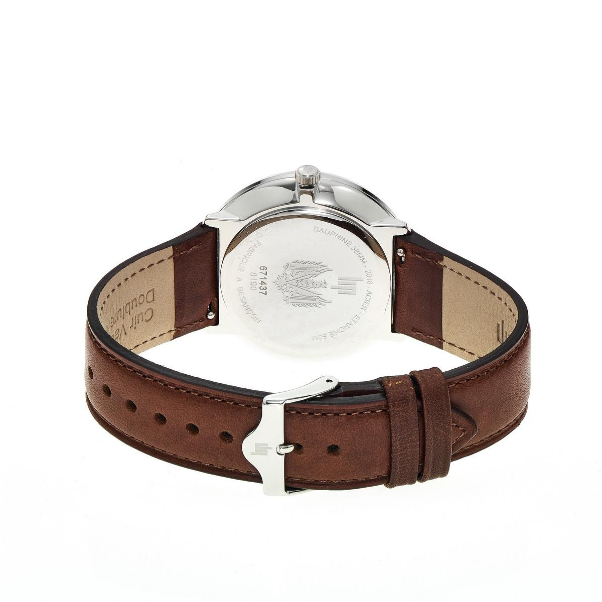 Montre Homme LIP Dauphine 38 MM Marron