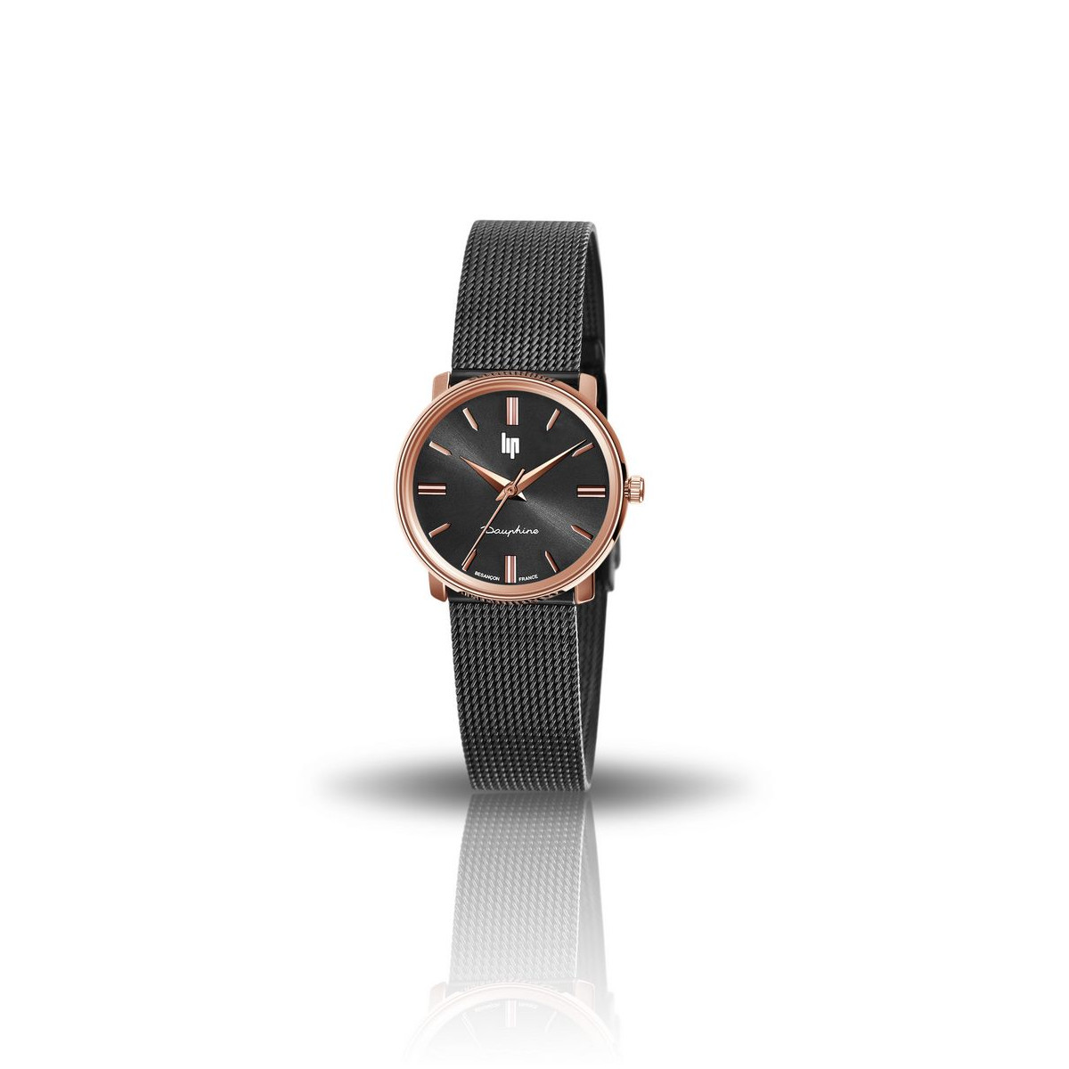 Montre Unisexe LIP Dauphine 29 MM Noir Montre mixte LIP Dauphine 29 MM Noir