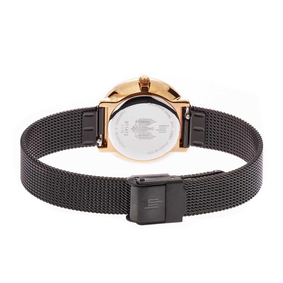 Montre Unisexe LIP Dauphine 29 MM Noir Montre mixte LIP Dauphine 29 MM Noir