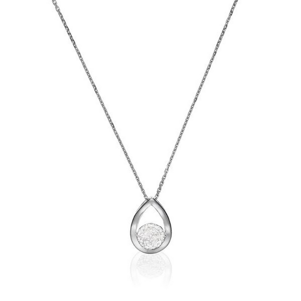 Pendentif Goutte Somptueuse Or et Diamants Pendentif "Persée Majestueux" Or blanc et Diamant