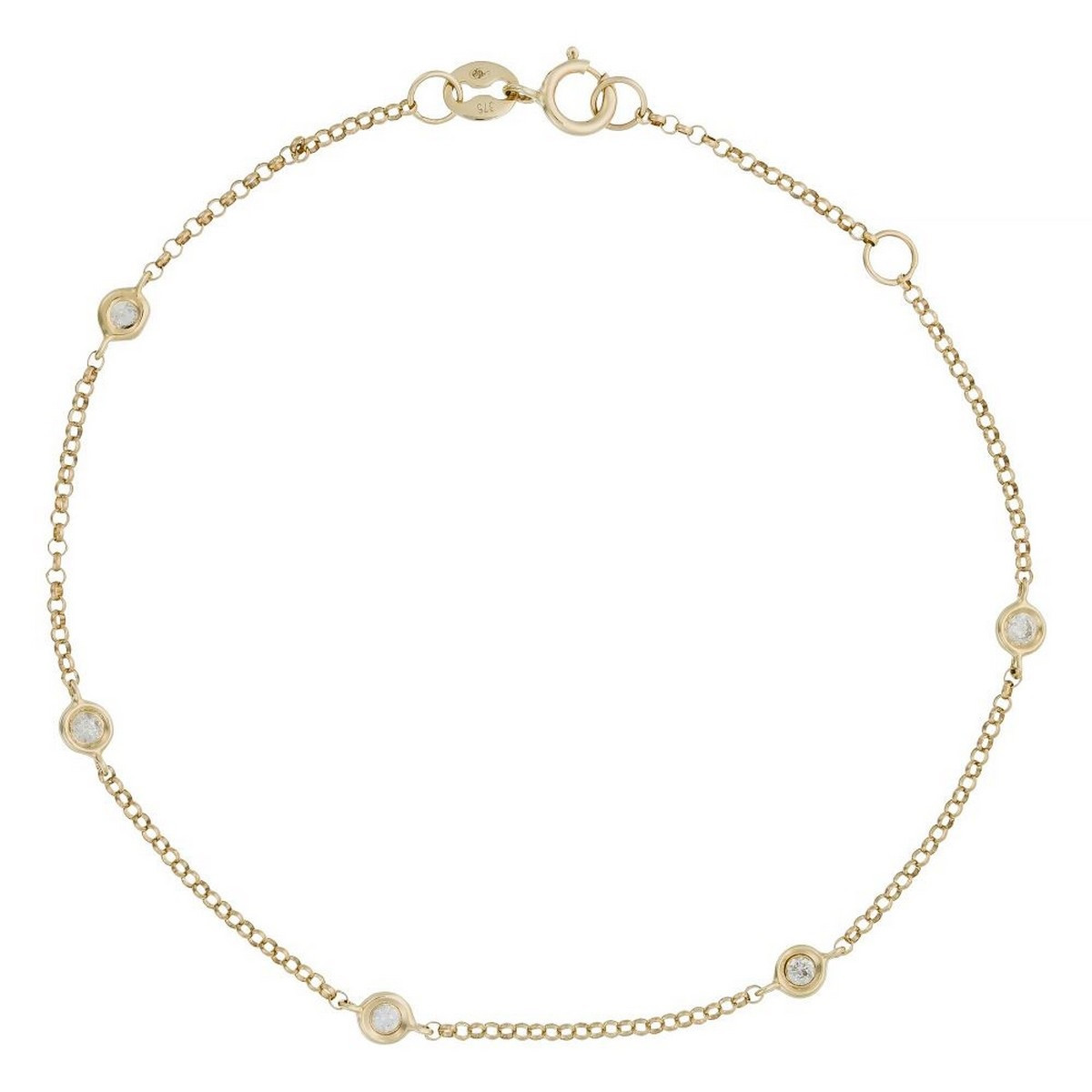 Bracelet Or Jaune et Diamant Bracelet "Rayonnant" Or jaune et Diamant