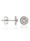 Boucles d'oreilles Or Blanc et Diamant