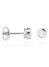 Boucles d'oreilles Or Blanc et Diamant