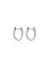 Boucles d'oreilles Or Blanc et Diamant