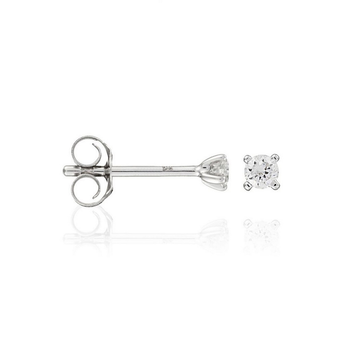 Boucles d'oreilles Or Blanc et Diamants Boucles d'oreilles "Nymphe Antique" Or blanc et Diamant