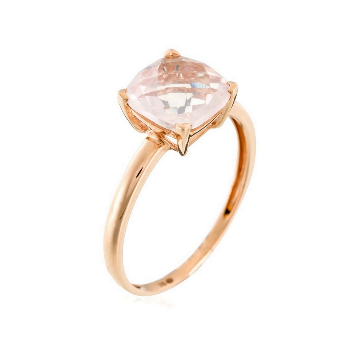 Bague Or Rose et Quartz Bague "Douceur Envoûtante" Or rose et Quartz