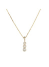 Pendentif Mini trilogy Or Jaune et Diamants
