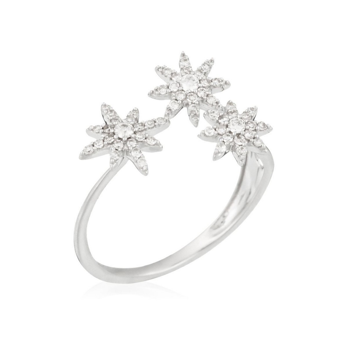 Bague "Bouquet glacé" Or blanc et Diamants