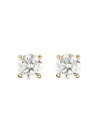 Boucles d'oreilles or jaune et oxydes de zirconium "Simply You"