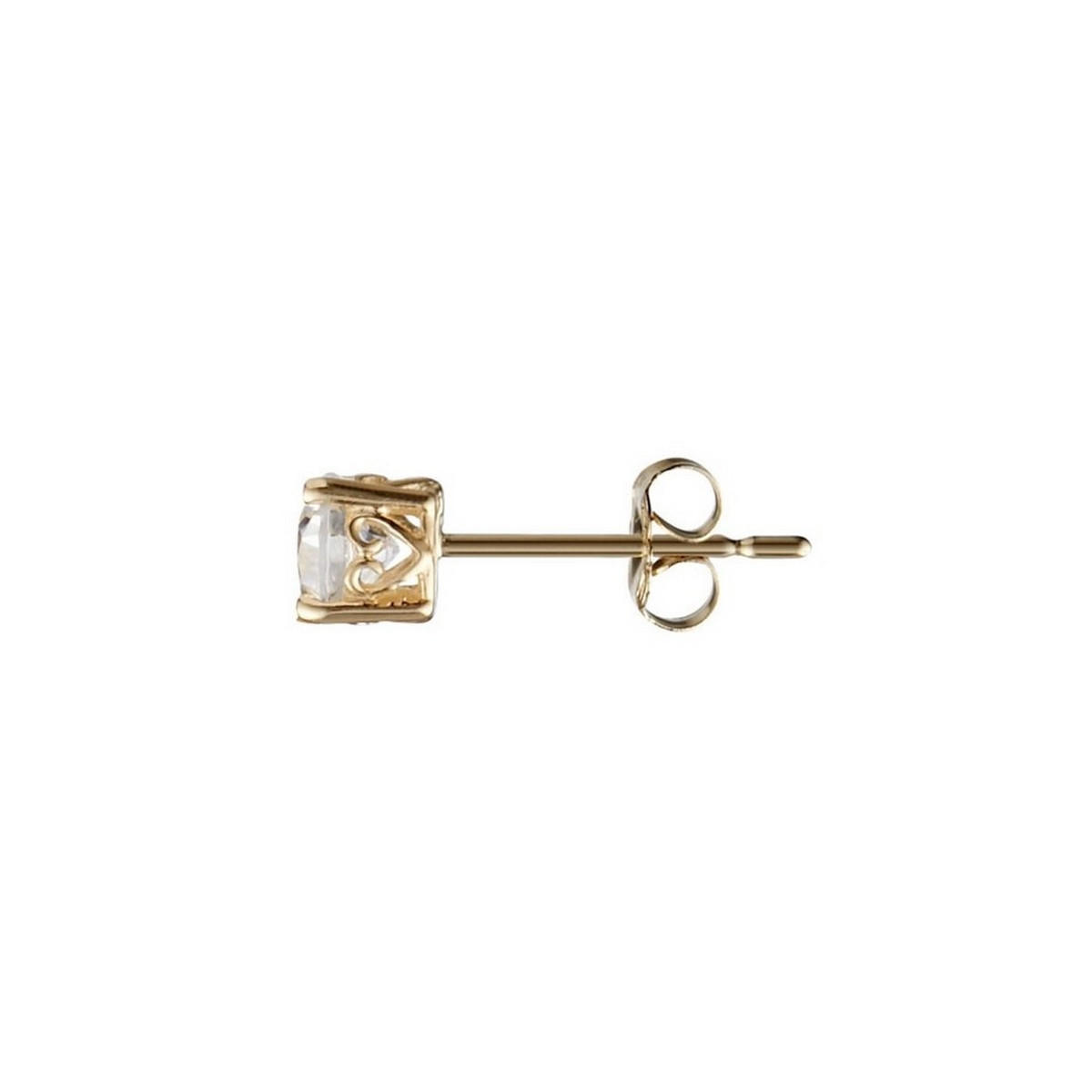 Boucles d'oreilles or jaune et oxydes de zirconium "Simply You" Boucles d'oreilles "Simply You" or jaune