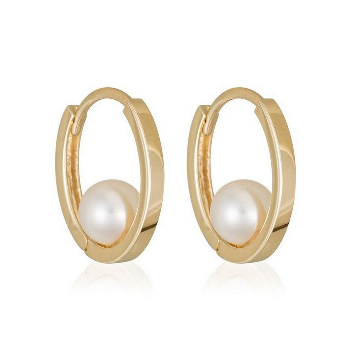 Boucles d'oreilles Or Jaune 375/1000 et Perle Boucles d'oreilles Or Jaune et Perle