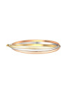 Bracelet 3 joncs entrelacés Or Tricolore 375/1000 "Trio d'or"