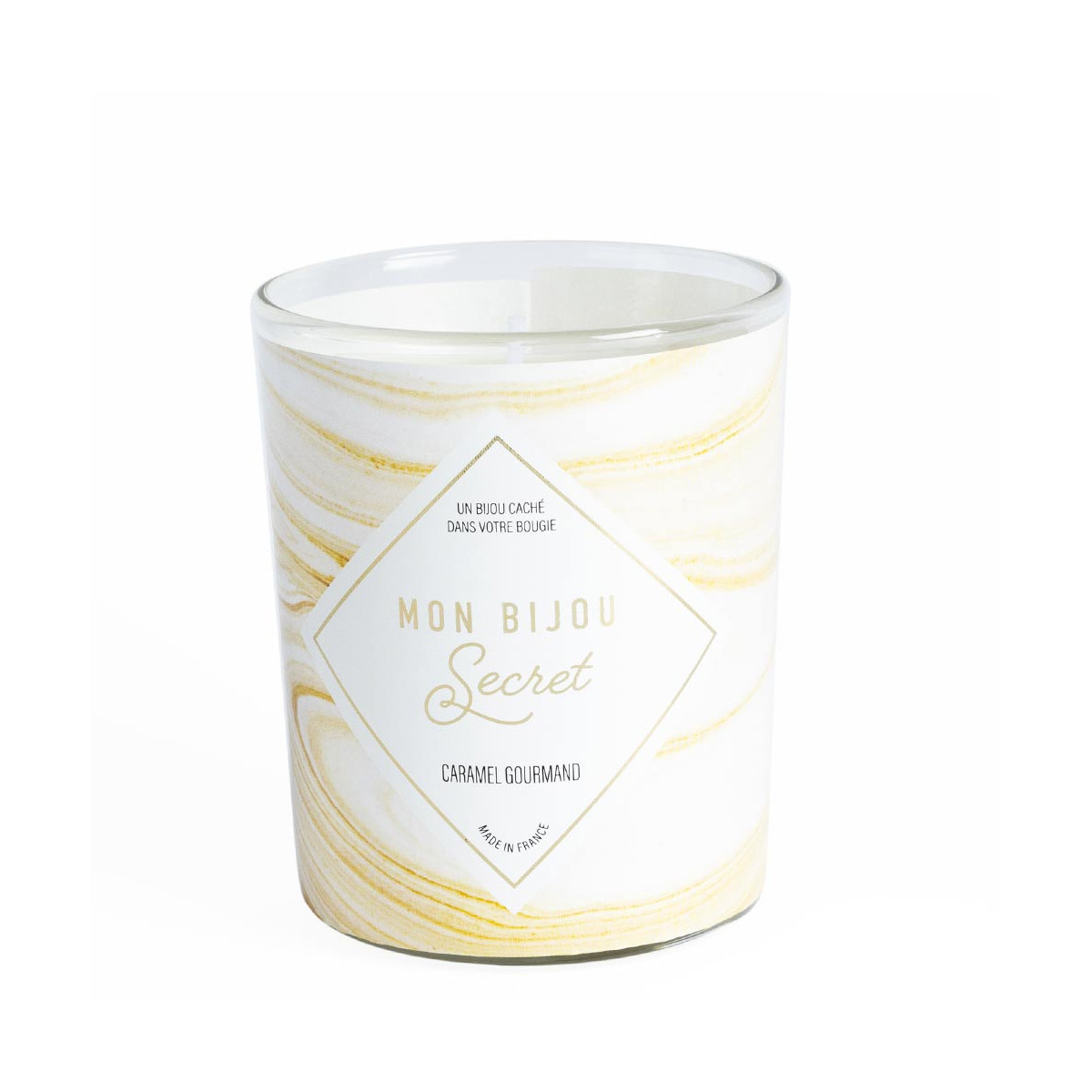 Bougie Bijou Bracelet argenté - Parfum Caramel gourmand - 40h Bougie Bijou Bracelet argenté - Parfum Caramel gourmand - 40h