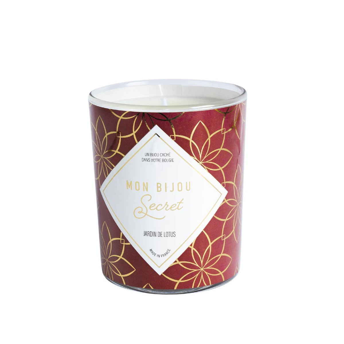 Bougie Bijou Collier argenté - Parfum Jardin de lotus - 40h Bougie Bijou Collier argenté - Parfum Jardin de lotus - 40h